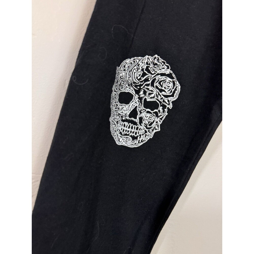 NEW Harley Davidson Black Graphic Print Sleepwear Joggers Women’s Size Medium - Picture 2 of 7